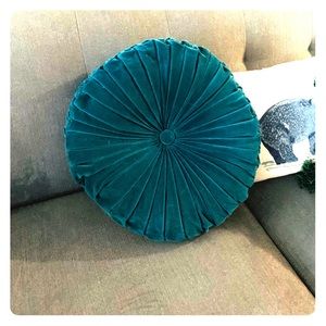 Target threshold velvet pleated throw pillow green